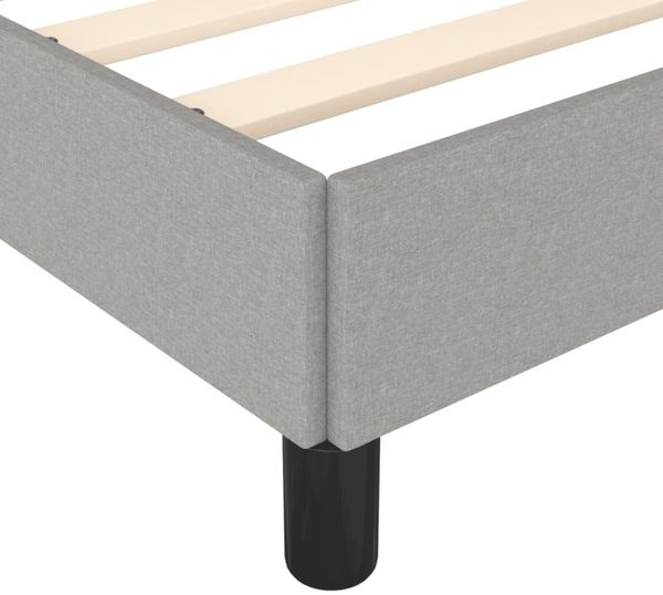 vidaXL Polsterbett, Stoff, 25,0 cm, Hellgrau, 120x190 cm Bild 5