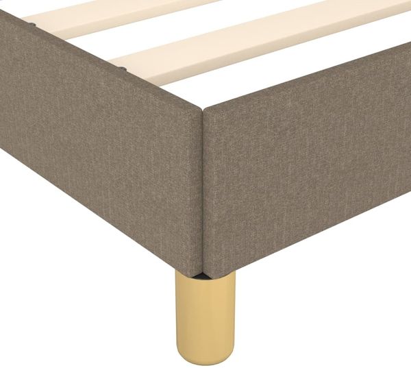 vidaXL Bettgestell ohne Matratze Taupe 140x200 cm Stoff 347419 Bild 7