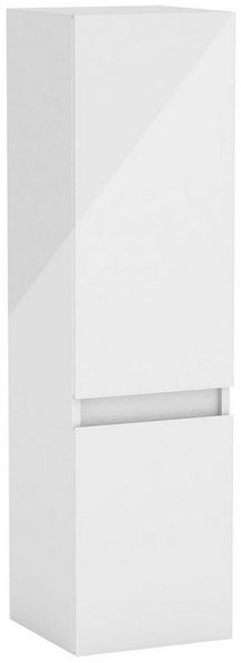 Aica Sanitär Hochschrank Hochschrank Badschrank mit 2 Türen Wandschrank Hängeschrank Hochglanz