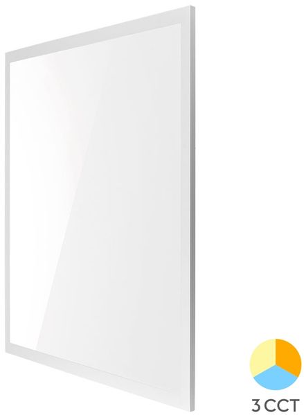 LED Panel Deckenleuchte Rasterleuchte 62x62 cm schaltbar 28W-40W 4800lm Büro mit Netzteil