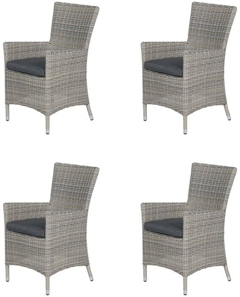 Garden Impressions COSTA Polyrattan Diningsessel Gartenstuhl mit Alu-Gestell
