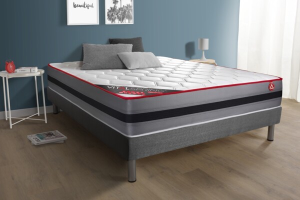 VITALSPRING RECOVER matratze 160x200 cm + Bettgestell mit lattenrost, Härtegrad 3, Taschenfedern und Rückstellschaum, Höhe : Bild 2