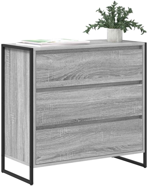 vidaXL Sideboard Graues Sonoma 79 x 36 x 75.5 cm Holzwerkstoff 886597 Bild 2