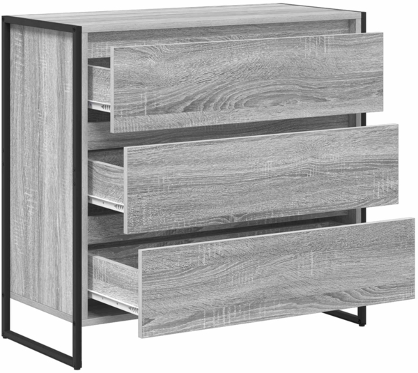 vidaXL Sideboard Graues Sonoma 79 x 36 x 75.5 cm Holzwerkstoff 886597 Bild 4
