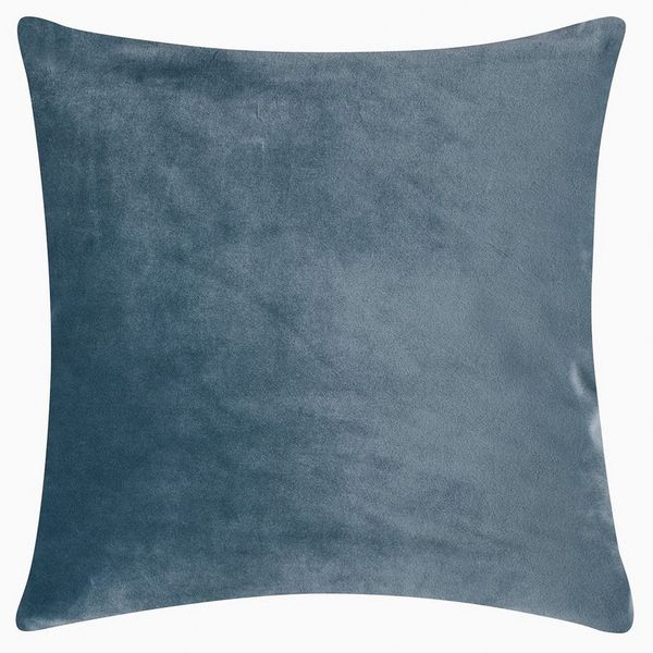 PAD Kissenhülle Samt Smooth Dusty Blue (40x40 cm) 10424-K20-4040