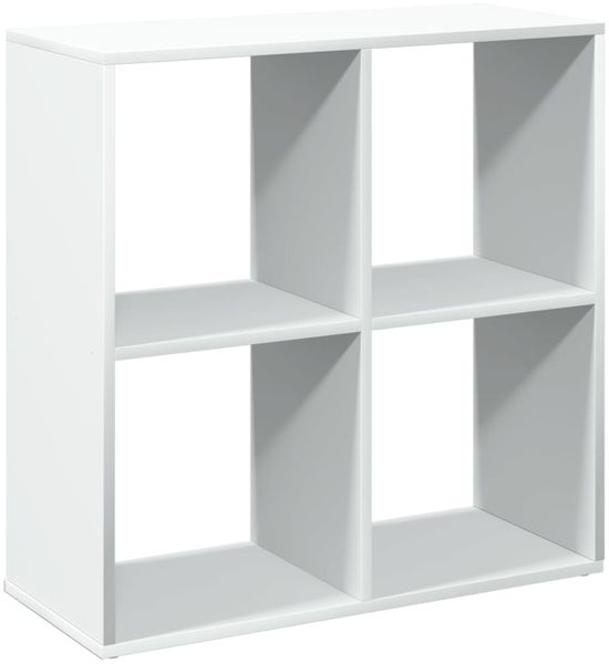 vidaXL Raumteiler Bücherregal Weiß 69,5 x 29 x 69,5 cm Holzwerkstoff 858003 Bild 6