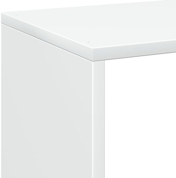 vidaXL Raumteiler Bücherregal Weiß 69,5 x 29 x 69,5 cm Holzwerkstoff 858003 Bild 8