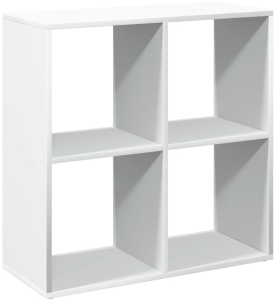 vidaXL Raumteiler Bücherregal Weiß 69,5 x 29 x 69,5 cm Holzwerkstoff 858003