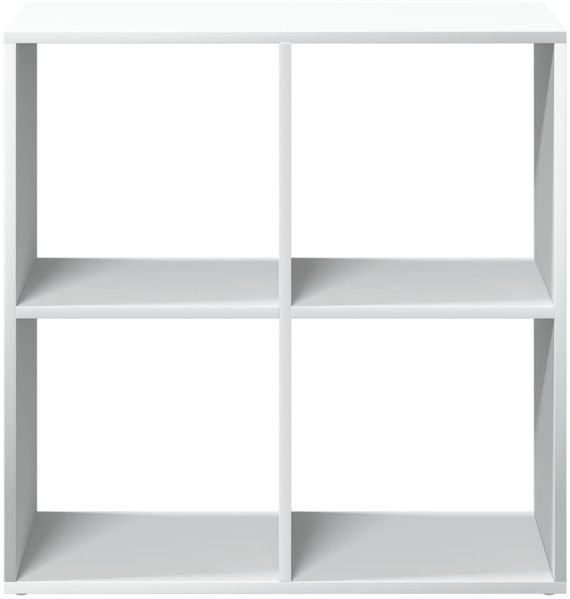 vidaXL Raumteiler Bücherregal Weiß 69,5 x 29 x 69,5 cm Holzwerkstoff 858003 Bild 5
