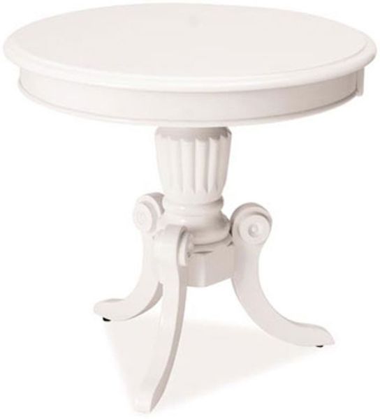 Couchtisch Wohnzimmertisch Nevada 60x60x55cm weiß Jugendstil
