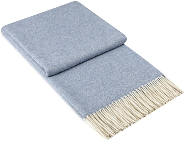 Wolldecke Merinowolldecke Plaid "Faro" Merinowolle-Kaschmir-Mix 140 x 200 cm, STTS