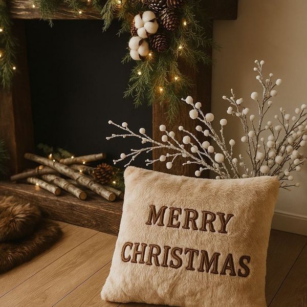 L'Essentiel Maison Dekokissen Weihnachtskissen -Modern, Weihnachtsdesign, Festlich, Der Hingucker für Ihr Sofa (43x43 cm)