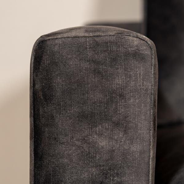Bronx71 Samt Sofa 2-Sitzer Florida anthrazit Bild 5