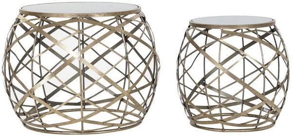 DKD Home Decor Set mit 2 Tischen, Standard