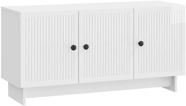 vidaXL TV-Schränk Hochglanz Weiß 99 x 34,5 x 50 cm Holzwerkstoff 894029