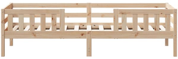 vidaXL Massivholzbett ohne Matratze 100x200 cm Kiefernholz 846970 Bild 4