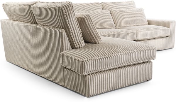 AX LIVING Sofa creme Celleri Mini kleine Eckcouch modernes Design 280L Bild 4