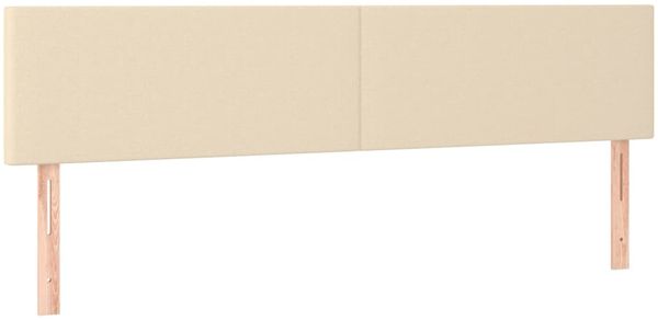 Boxspringbett mit Matratze & LED Stoff Creme 200x200 cm, Härtegrad: H2 [3133026] Bild 7