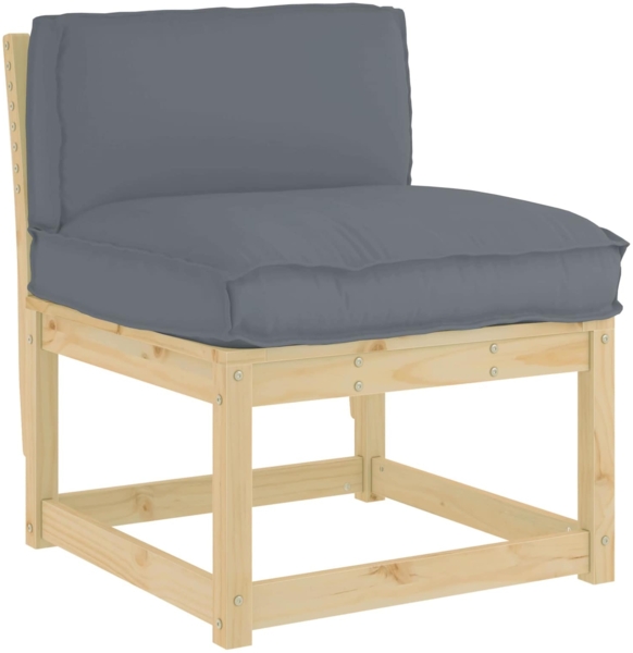 vidaXL Kissen Anthrazit 70 x 40 x 12 cm Oxford-Stoff 42001518