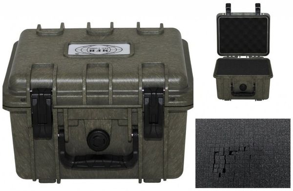 MFH Aufbewahrungsbox Box, Kunststoff, wasserdicht, 26,7 x 23,9 x 17,6 cm, oliv