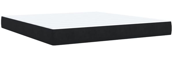 vidaXL Boxspringbett mit Matratze Schwarz 180x200 cm Samt 3288692 Bild 12