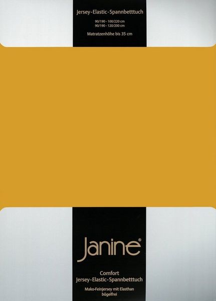Janine Spannbettlaken Spannbetttuch Elastic Jersey, Baumwollmischung, Gummizug: rundum, (1 Stück)