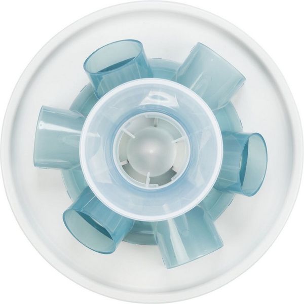 TRIXIE Antischlingnapf Slow Feeding Tunnel - blau/grau - ø 28 × 14 cm
