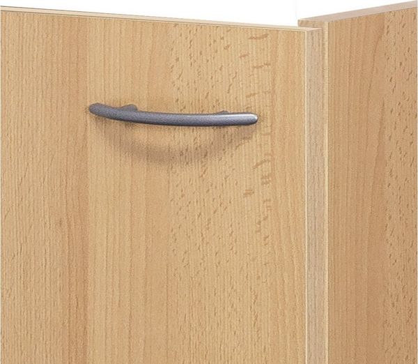 Flex-Well Unterschrank Küchenunterschrank ohne Arbeitsplatte - 50 cm breit - Buche – Namu