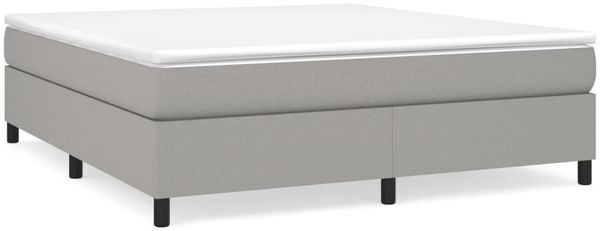 Boxspringbett Hellgrau 180x200 cm Stoff [3120878] Bild 2