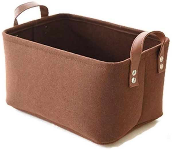 JOYOLEDER Dekokorb Aufbewahrungskorb Filzkörbchen mit Griffen (Filztasche Shopper Organizer, 1 St)