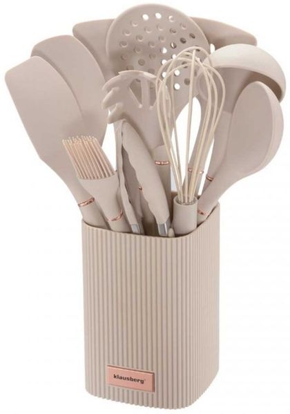 Klausberg Klausberg Set mit 12 Küchenutensilien aus Silikon in einem Ständer 65979