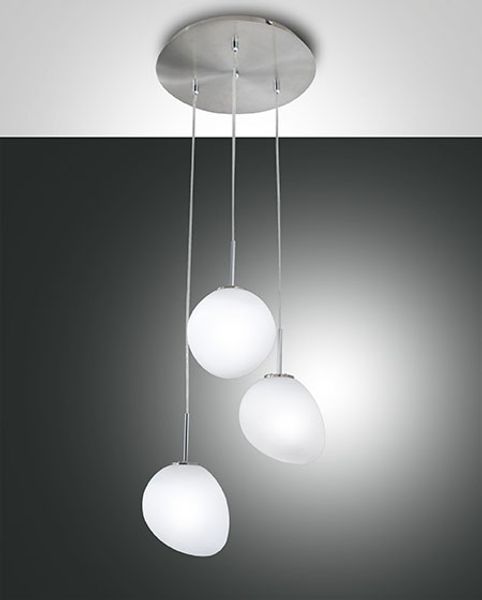 FABAS LUCE No. 3248-47-178 Pendelleuchte EVO 3-flammig, nickel satiniert