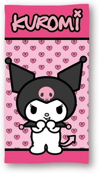 Sanrio Kuromi Strandtuch Mikrofaser Badetuch 70 × 140 cm Strand Handtuch