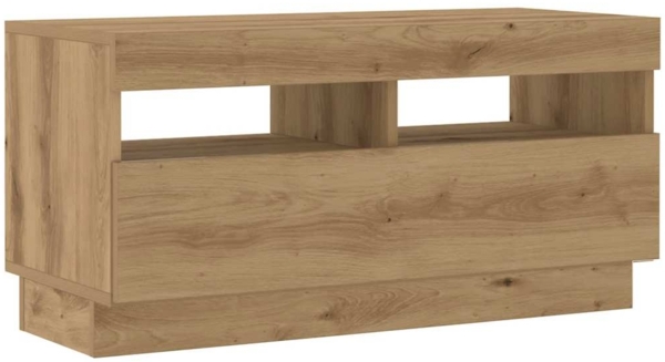 vidaXL TV-Schrank mit LED-Leuchten Artisan-Eiche 260x35x40 cm 3329168 Bild 5
