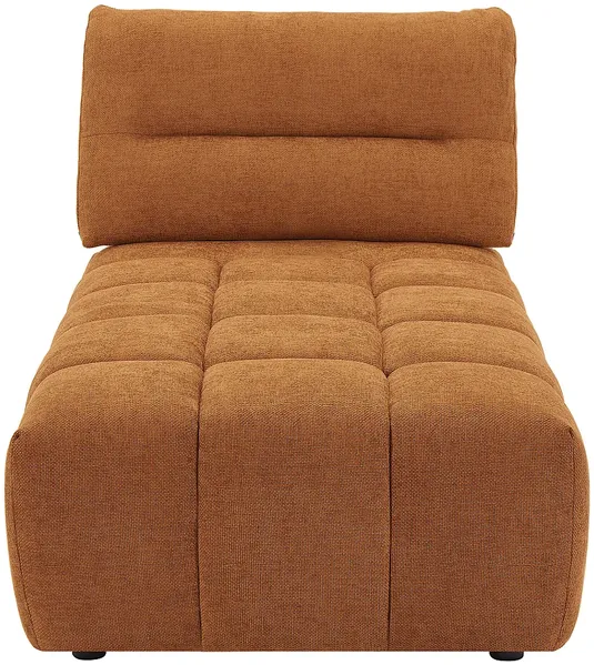 Vente-unique - APOLIU Chaise longue Stoff Rot - B 196 cm x H 93 cm x L 95 cm