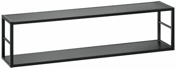 Bücherregal Switch RM7 mit Metallprofilen in Schwarz 120 x 31 cm