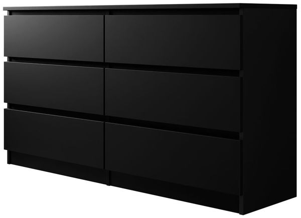 Mirjan24 Kommode Malwa M6 140, Schwarz