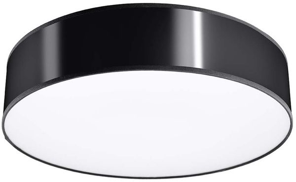 Deckenleuchte, PVC, Stahl, Schwarz