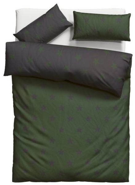 my home Wendebettwäsche STELLA, Linon, 2 teilig, Bettwäsche mit Sternen, Weihnachten, Winter Bild 4