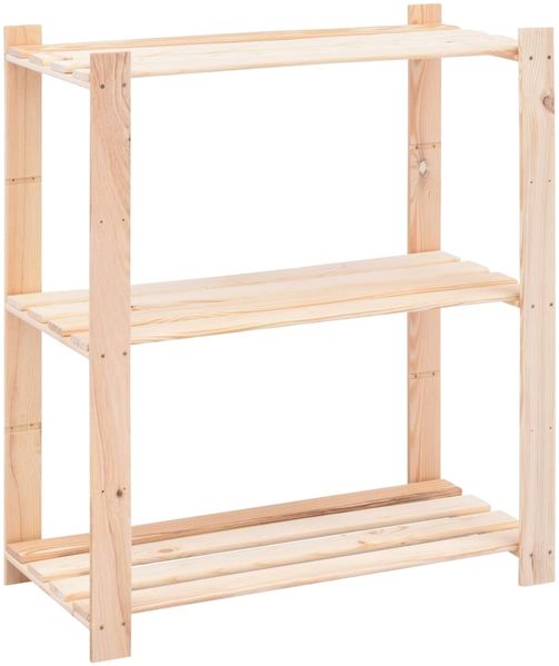 vidaXL Lagerregale 3 Böden 10 Stk. 80x38x90cm Massivholz Kiefer 150kg 3051120 Bild 3