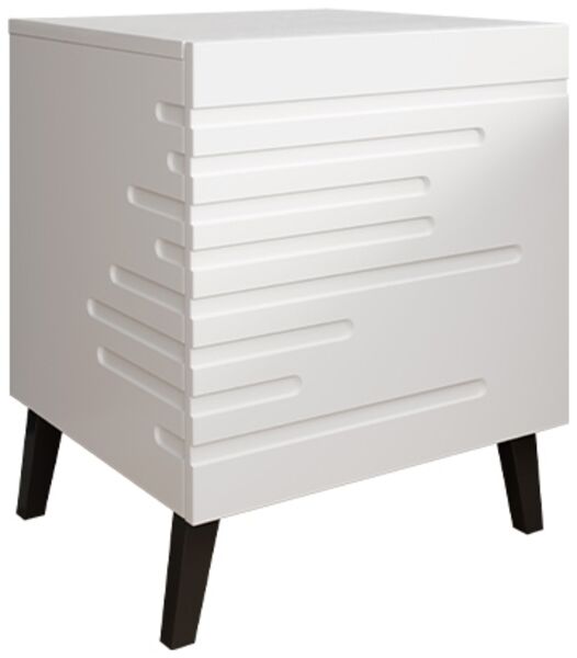 2er Set Nachtschrank Kokez 1S weiß
