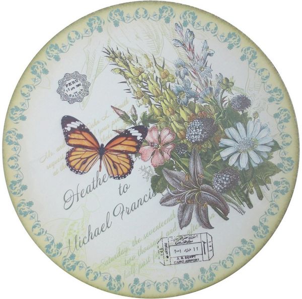 HTI-Living Gartentisch Gartentisch Celia Schmetterling (Stück, 1-St, 1 Gartentisch)