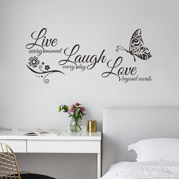 Minicloss Wandtattoo Sprüche Geschenk Wandaufkleber Wohnzimmer Wandsticker, Wanddeko für Schlafzimmer Wohnzimmer Wandtattoo Schlafzimmer