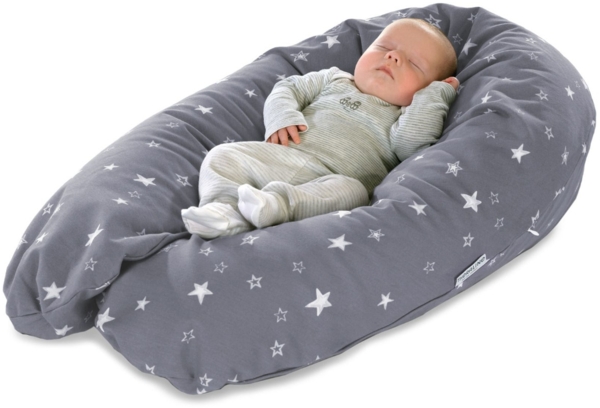 THERALINE 'Bambus Bär' das Original Stillkissen - mit Microperlenfüllung 190 cm Bild 2