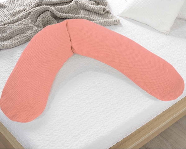 THERALINE 'Bambus Bär' das Original Stillkissen - mit Microperlenfüllung 190 cm Bild 4