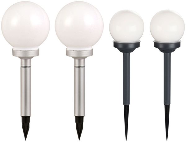 4er Set LED Solar Steckleuchten für Ihren Garten oder Hof