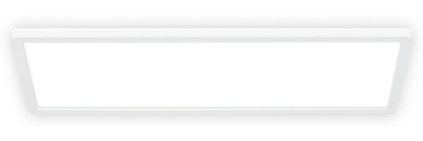 B.K.Licht - LED Deckenlampe mit indirektem Licht, Flach, Neutralweißes Licht, IP44, Panel, LED Lampe, Deckenleuchte, Badezimmer Lampe, Wohnzimmerlampe, Küchenlampe, 58 x 20 x 3, Weiß