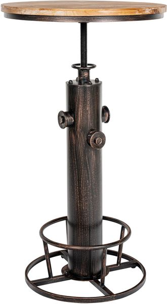 Stehtisch SILKE rund - 54x54x91cm, Metall, Bronze | Hoher Tisch Bartisch Bistrotisch hoch