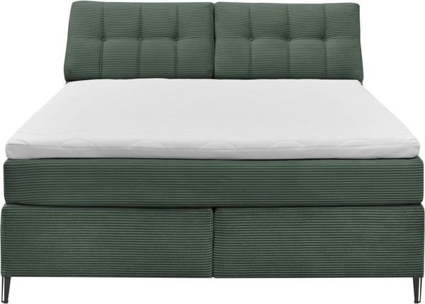 set one by Musterring Boxspringbett Fairfield, Kopfteil in Kassenoptik, Metallfuß schwarz, Breite 160 oder 180 cm Bild 4