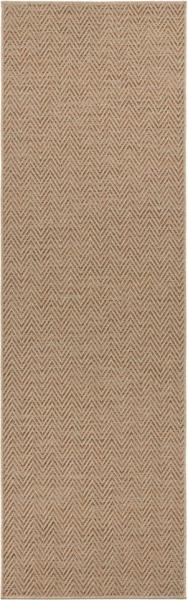 Flachgewebe Läufer Nature Beige Terra - 80x150x0,5cm